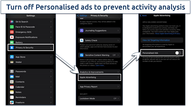 Screenshot of Apple Advertising