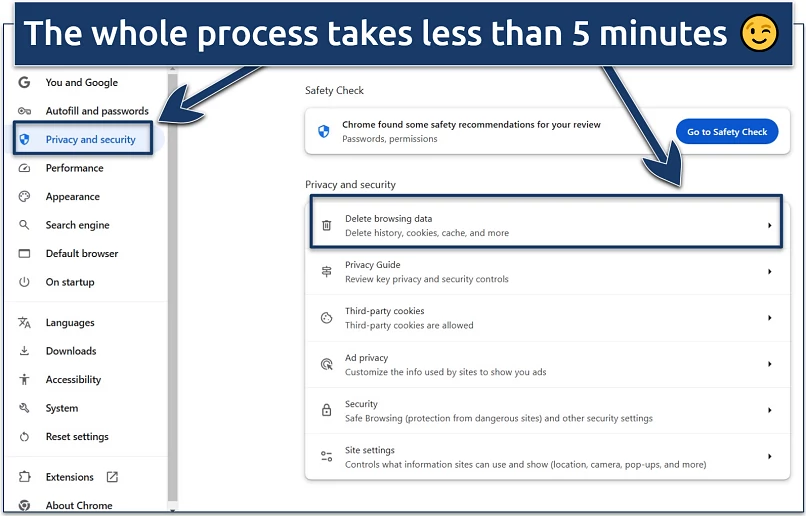 Screenshot of Google Chrome 