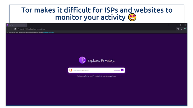 Screenshot of Tor Browser