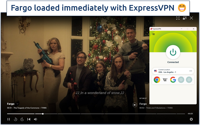 Screenshot of streaming