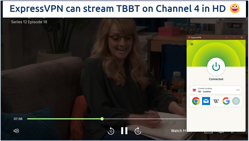 Streaming an episode of