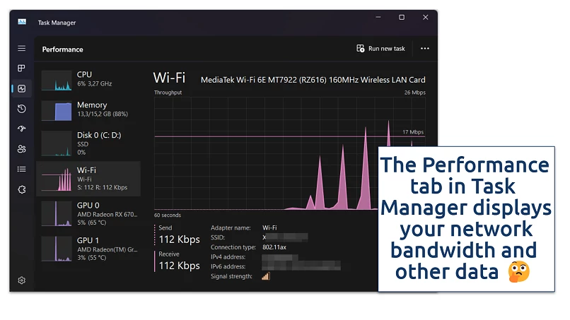 Screenshot showing Windows 11 Task Manager