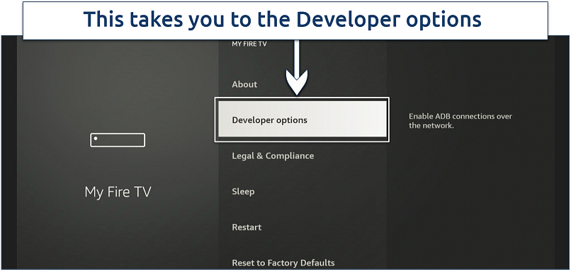 A screenshot showing you need to toggle Apps from Unknown sources to On to install apps not available on the Amazon Appstore