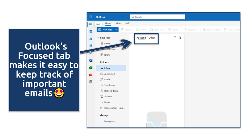 A screenshot showing Outlook's user interface
