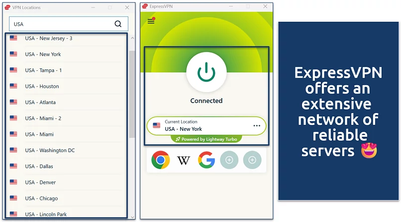 Screenshot of a VPN app's Windows UI