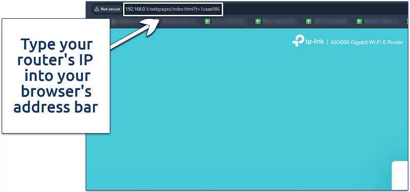 A screenshot showing TP-Link router login page