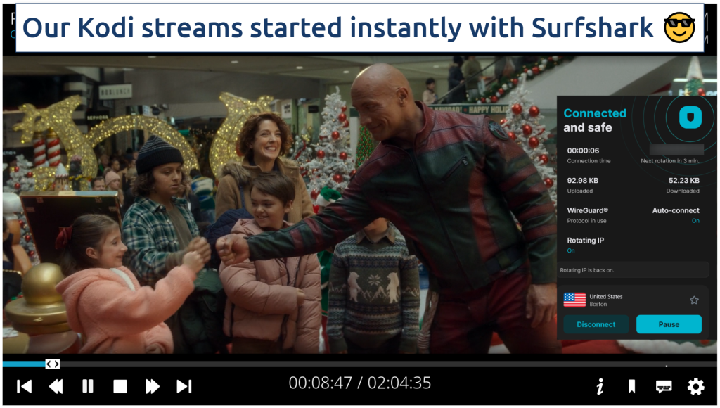 Screenshot of the Surfshark streaming Our Secret Diary with Tokyo server connected
