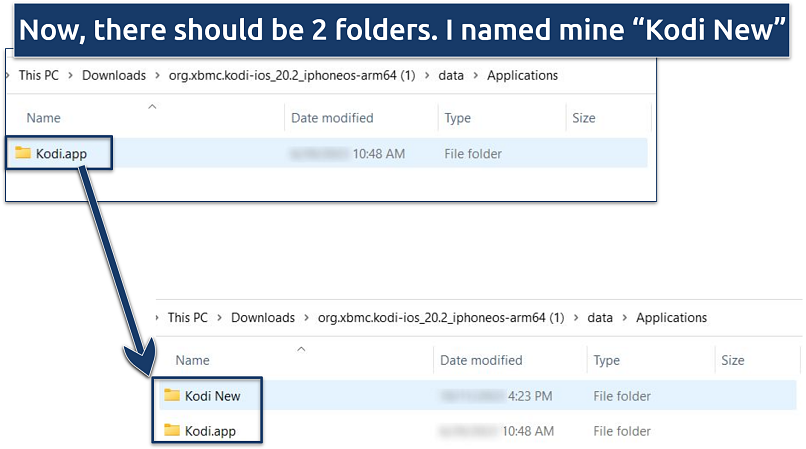 Image showing what to name your extracted file